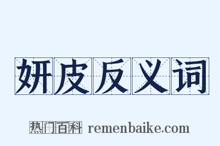 妍皮反义词是什么意思的图片